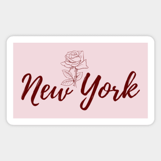 New York Rose Magnet